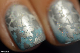 picture polish cyan et stamping pueen