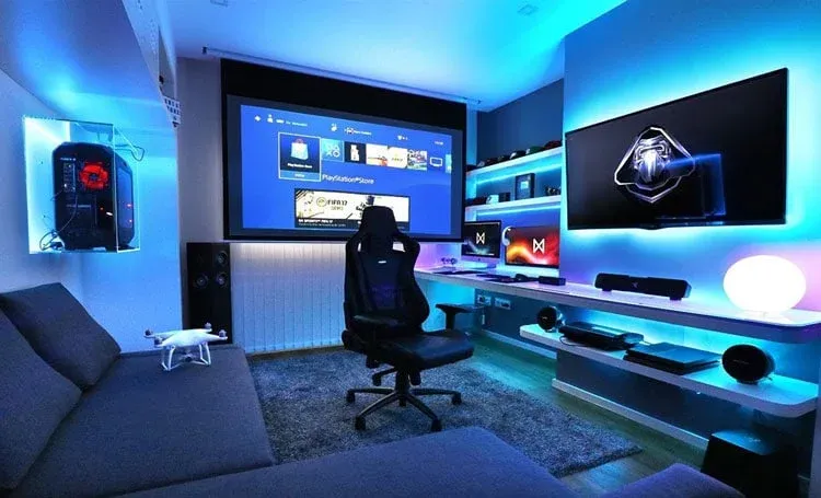 Stylish computer room design picture for gaming - Freelancer and gamer computer room setup design picture for idea - mrlaboratory.info