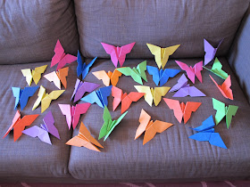 Decorazioni Battesimo Fai da Te: Farfalle di origami