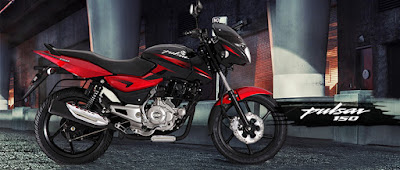 Bajaj Pulsar 150 side view red image