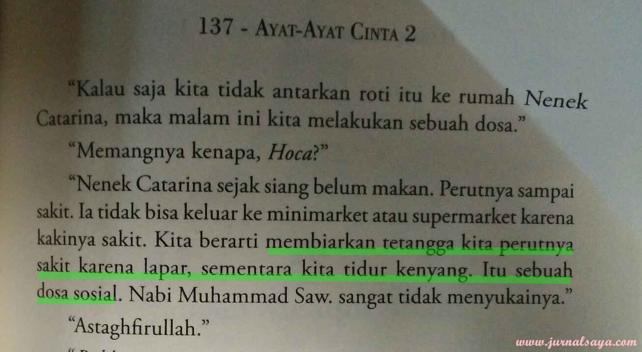 Ayat Ayat Cinta MEMBACA AYAT AYAT CINTA  2 BAGUS SIH TAPI Jurnal Saya