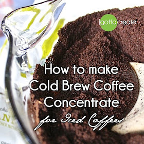 The best #coffee cold brew concentrate instructions at I Gotta Create!