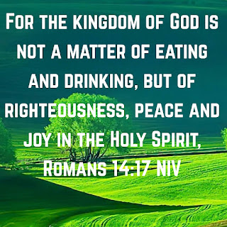 Romans 14:17, Bible verse of the day