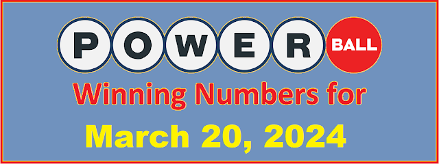 PowerBall Winning Numbers for Wednesday, March 21, 2024