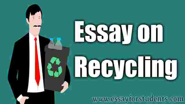 essay for recycling