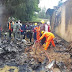 photos from scene of the Airforce Helicopter crash in Kaduna