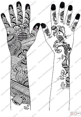 Printable Arabic Henna Mehndi Designs