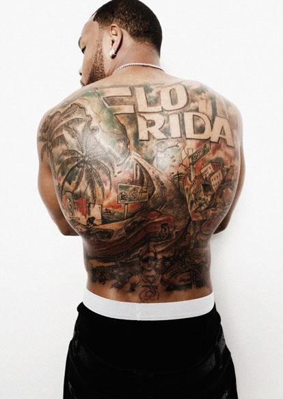 flo rida tattoos on back