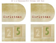 Burlap Inspired Holiday Gift Tags