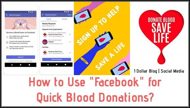 How to Use "Facebook" for Quick Blood Donations?