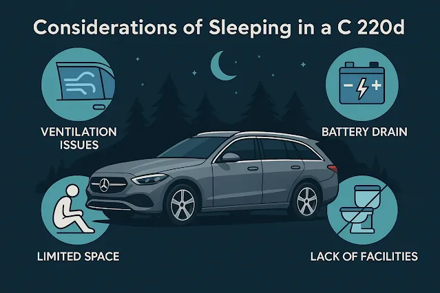 c220dでの車中泊における注意点とデメリット