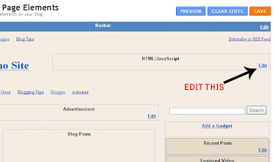 edit the gadget for adsense banner on header