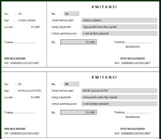 CARA MUDAH MEMBUAT KWITANSI MASAL