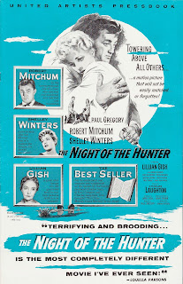 THE NIGH TOF THE HUNTER. Estados Unidos. Guía de prensa, portada. 21,5 x 28 cms. LA NOCHE DEL CAZADOR. The Night of the Hunter. 1955. Estados Unidos. Dirección: Charles Laughton. Reparto: Robert Mitchum, Billy Chapin, Sally Ann Bruce, Shelley Winters, Lillian Gish, Peter Graves, Evelyn Varden, James Gleason, Don Beddoe, Gloria Castillo.