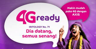  Axis yaitu provider telekomunikasi indonesia yang cukup berani dalam hal promosi Paket Internet Axis Mendukung 4G LTE