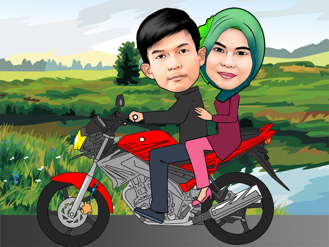 Kumpulan Gambar Kartun Lucu Orang Naik Motor Gambar Gokil