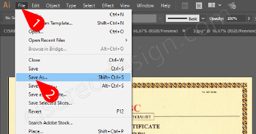 Cara Save PDF agar Ukuran file tidak besar di Adobe Ilustrator