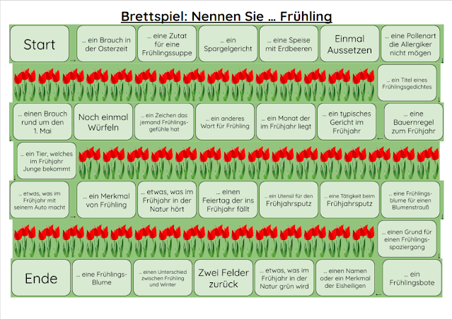 Brettspiel: Nennen Sie ... Frühling