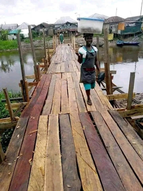 NDDC probe: Reconstruction of Imiringi Bridge, community Says Akpabio lied..Photos