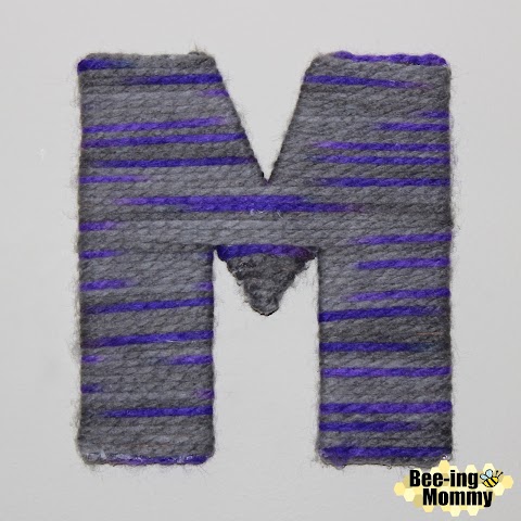 Easy Yarn Monogramed Letter Wall Decor