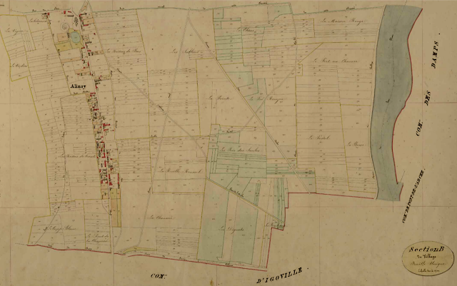 Alizay - Alizay sur le cadastre dit napoléonien de 1834