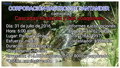 Caminata Rastros 31 de julio de 2016