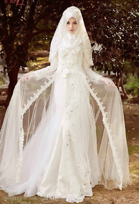 Contoh baju pengantin muslim modern