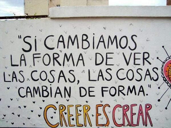 Creer es crear, eso es falso.