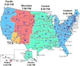 Usa Map Time Zone
