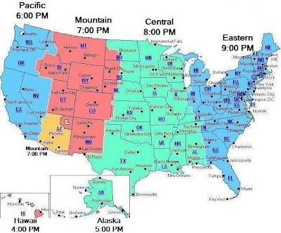 Usa Map Time Zone