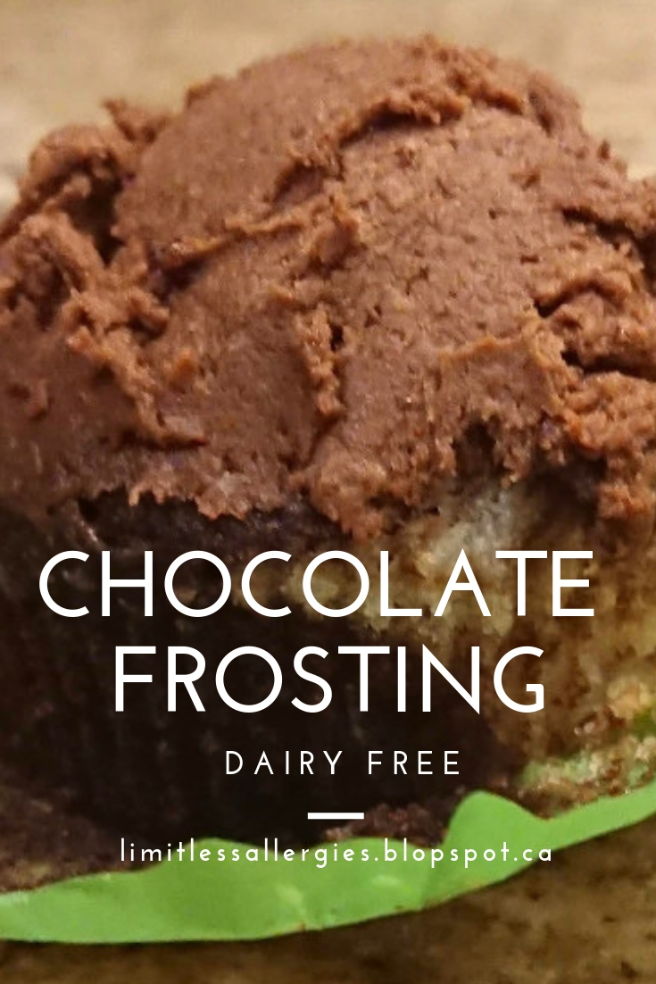 Pin image for Dairy Free Chocolate Frosting