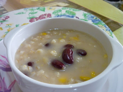 :::Inspirasiku:::: Bubur gandum plus jagung plus kacang 