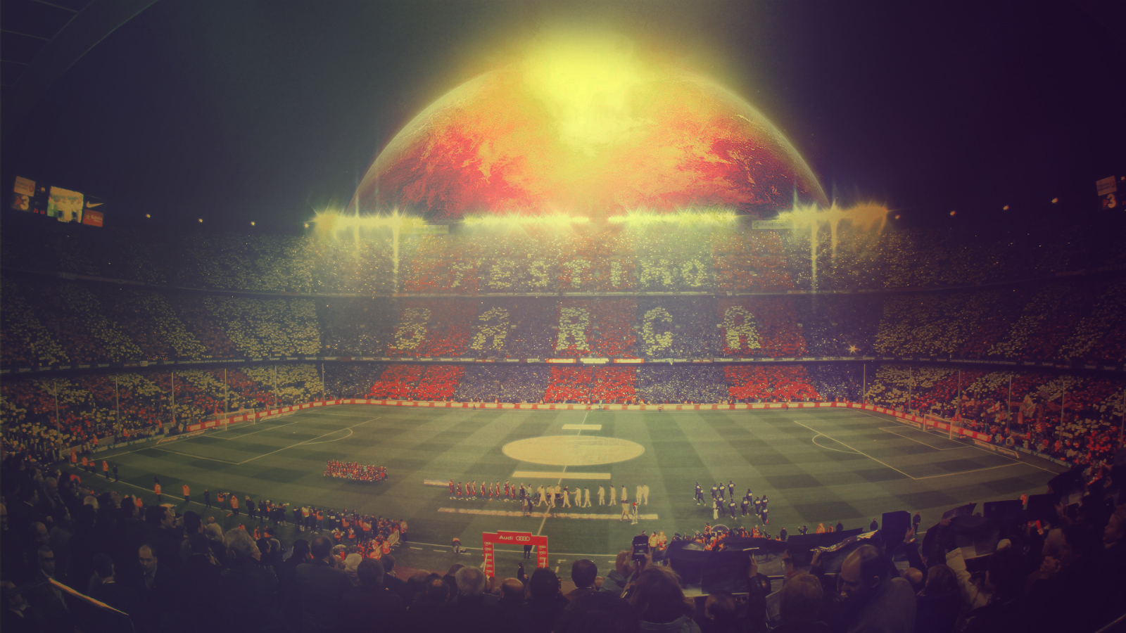 Barcelona Fc Nou Camp Champions League Neu Desktop 1280x1024 Wallpaper