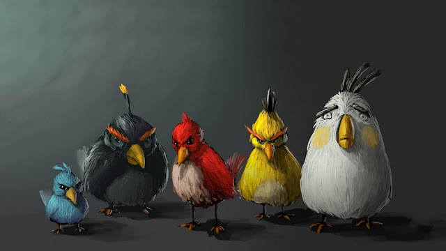 Angry Birds Drawing HD Wallpaper