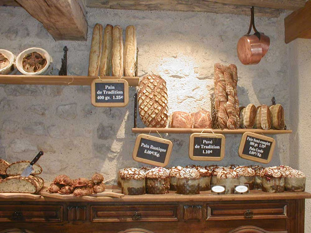 Traditional bread display, Loir et Cher, France. Photo by Loire Valley Time Travel.