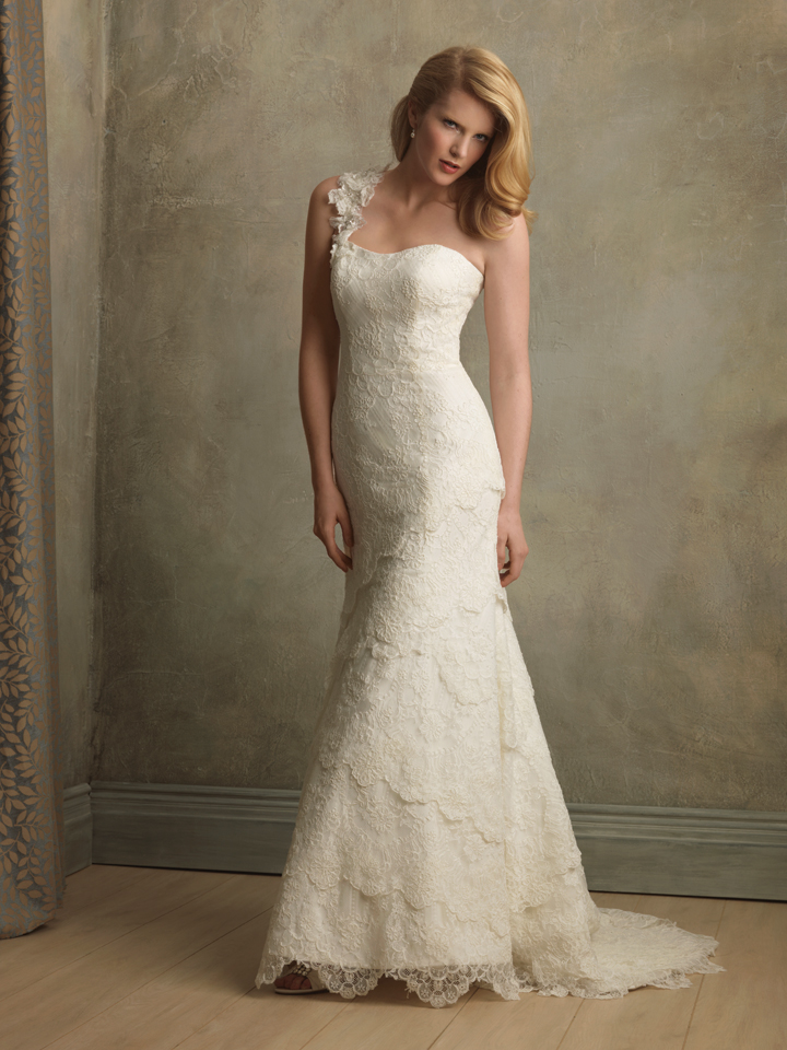  lace wedding dress designed by Allure Couture I love its vintage style 