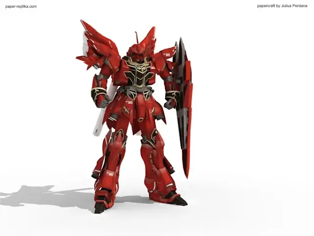 MSN-06S Sinanju Paper Model