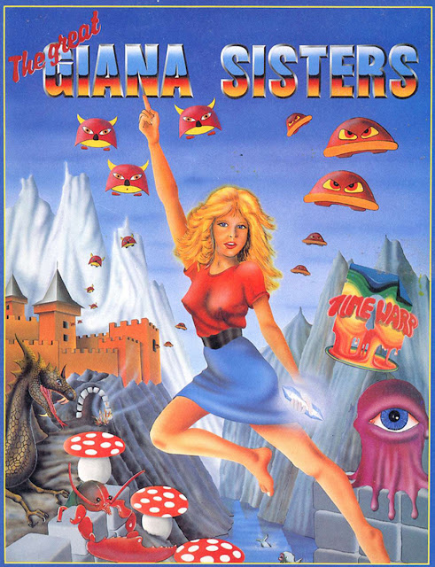 Great Giana Sisters Commodore 64 box art