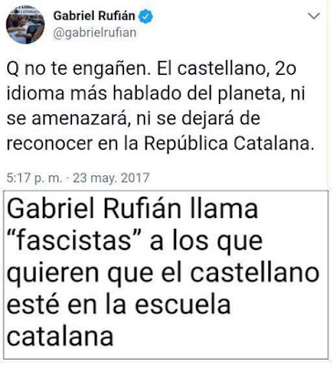 Que no te engañen. El castellano, 2o idioma más hablado del planeta, ni se amenazará , ni se dejará de reconocer en la república catalana.