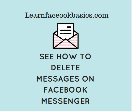 See how to delete Messages on FB messenger