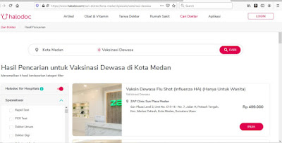 Vaksinasi Dewasa Kota Medan