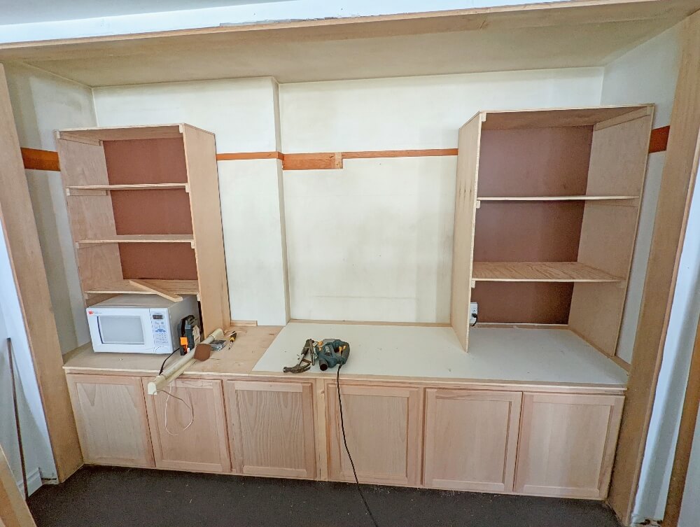 DIY Built-in Entertainment Center