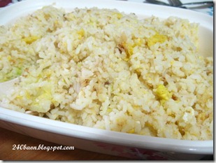 mixed leftover rice with eggs, wombok, chopped shanghai and leftover beef salpicao, by 240baon