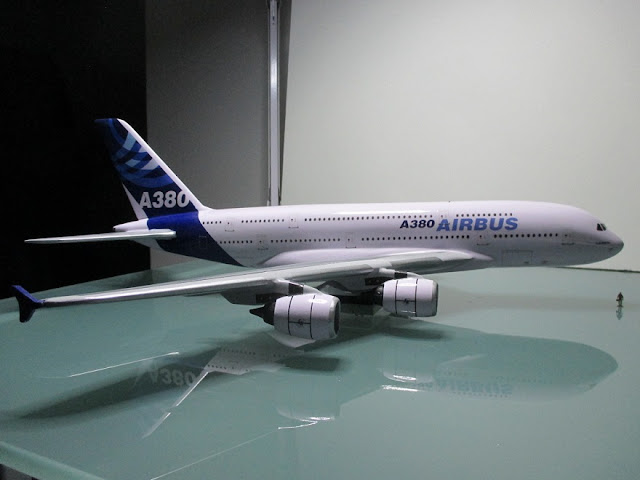 1/144 Airbus A380 diecast metal aircraft miniature