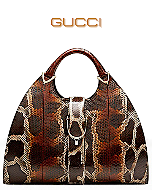 ♦Gucci python hobo bag #gucci #bags #animalprint #brilliantluxury