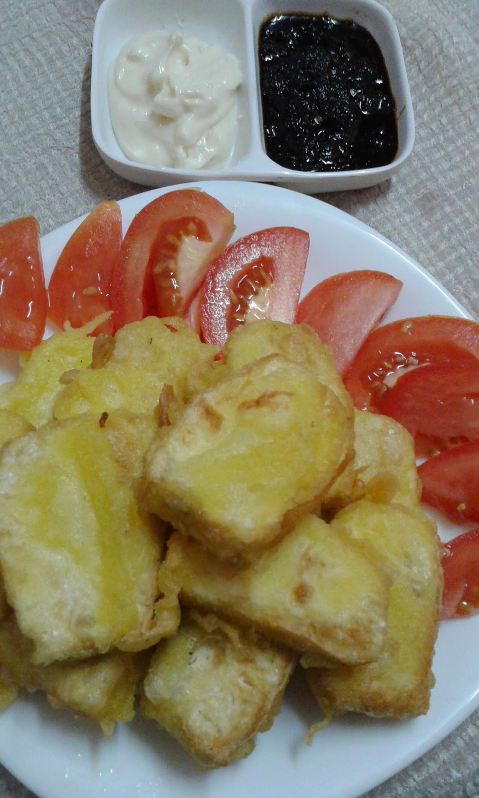 Zalekha Luvs Cooking: Tahu Goreng Celup Tepung & Cekodok 