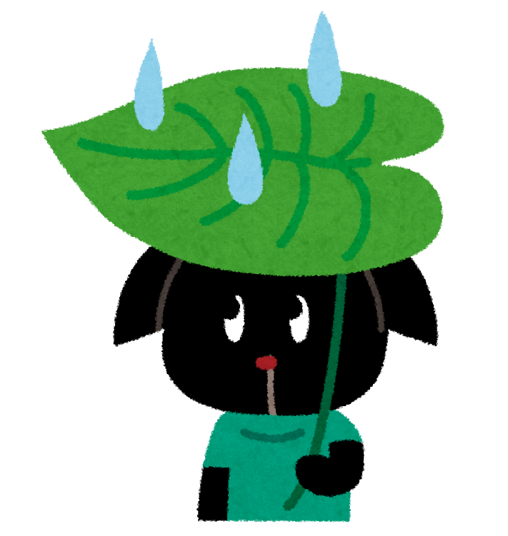 葉っぱの傘をさすぴょこのイラスト かわいいフリー素材集 いらすとや 葉っぱの傘をさすぴょこのイラスト かわいいフリー素材集 いらすとや