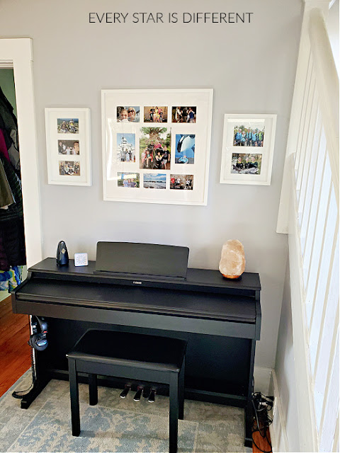 A Minimalist Montessori Front Entryway: The Piano