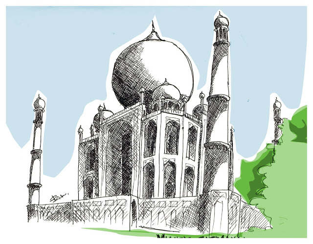 Taj Mahal Sketch