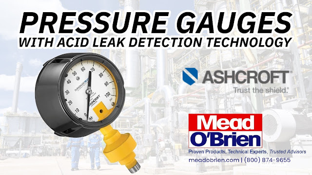 Industrial Pressure Gauges with Acid Leak Detection Technology